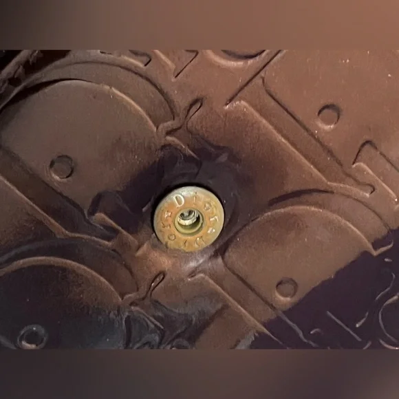 Dior Dark Maroon Embossed Leather Bifold wallet - Picture 10 of 11